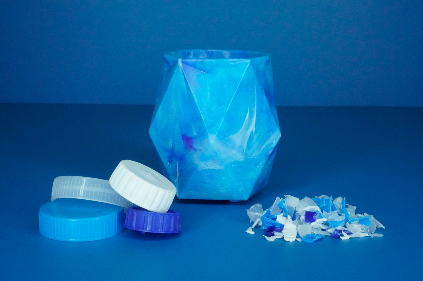 Recycled Pot - Glacier Blue