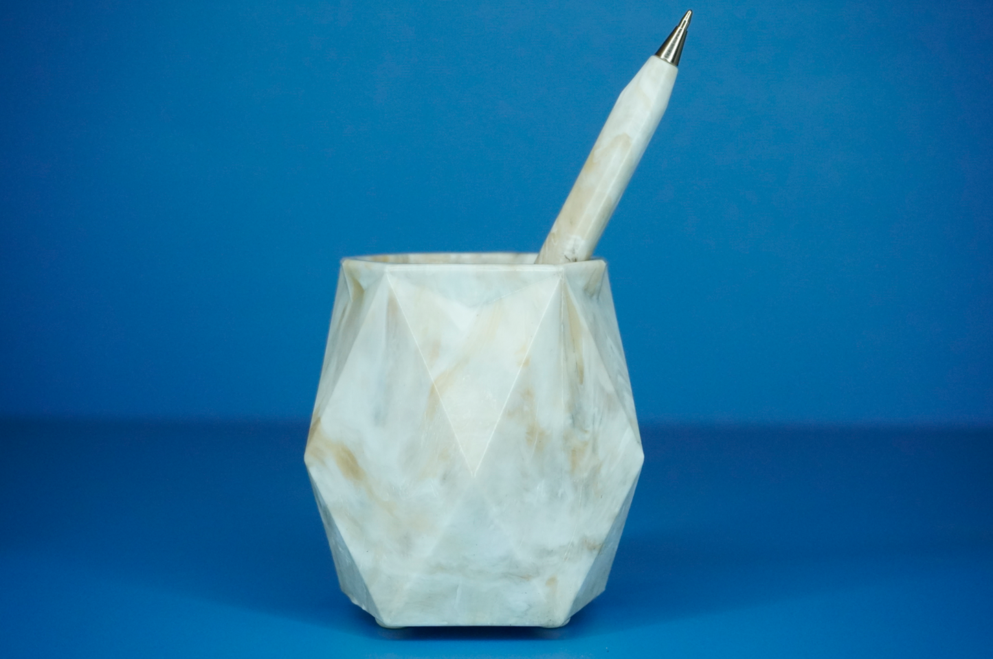 Recycled Pot - Gold Marble