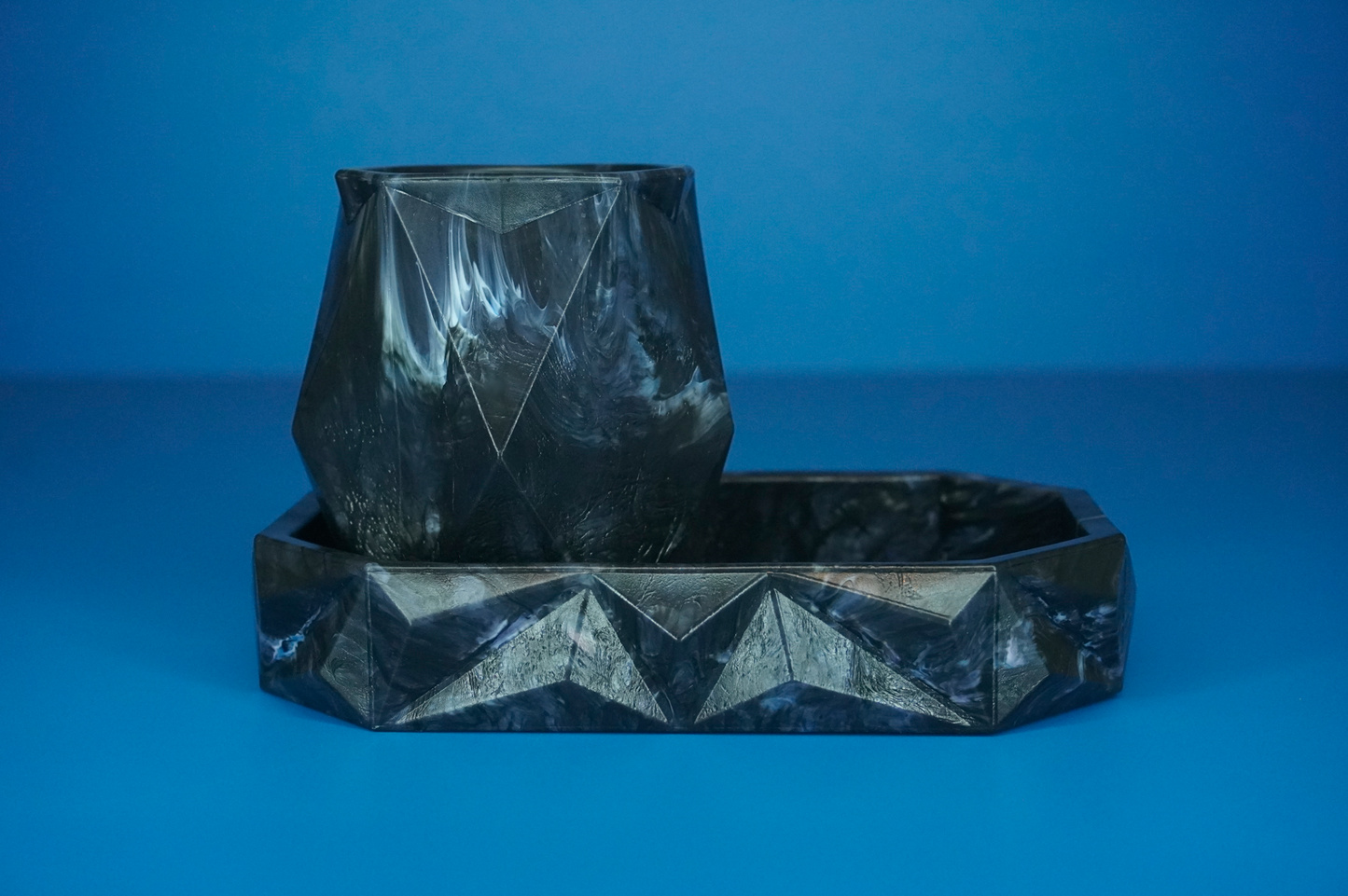 Recycled Tray - Midnight Current