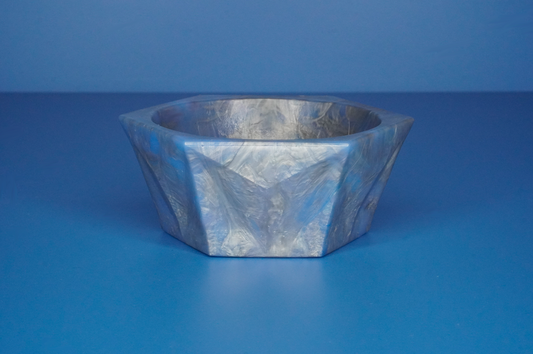 Recycled Decorative Bowl - Silver Sea