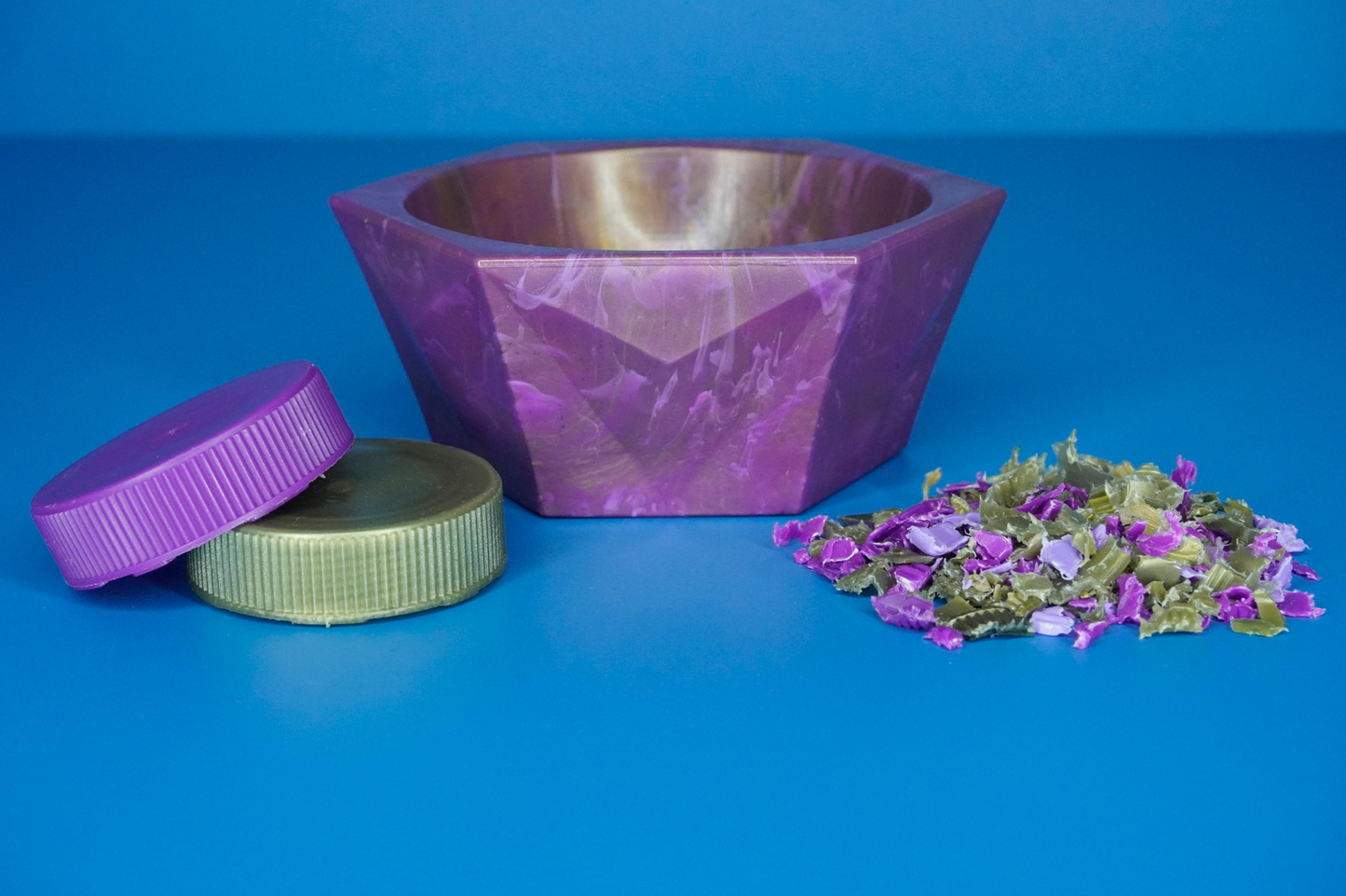 Recycled Decorative Bowl - Solar Amethyst