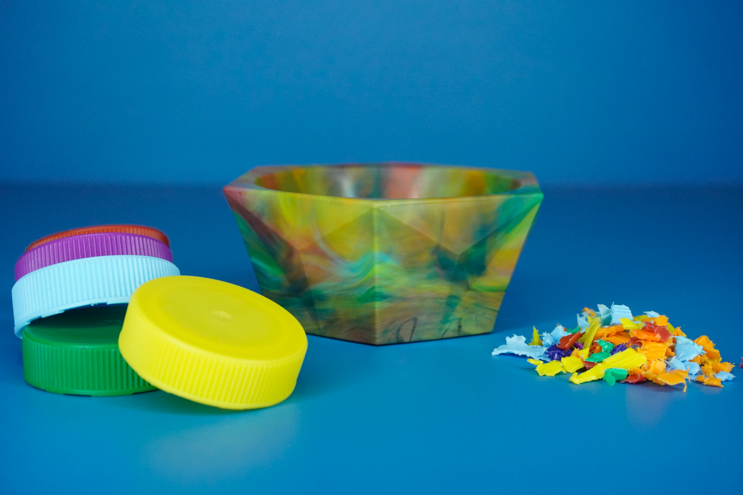 Recycled Decorative Bowl - Dusty Rainbow