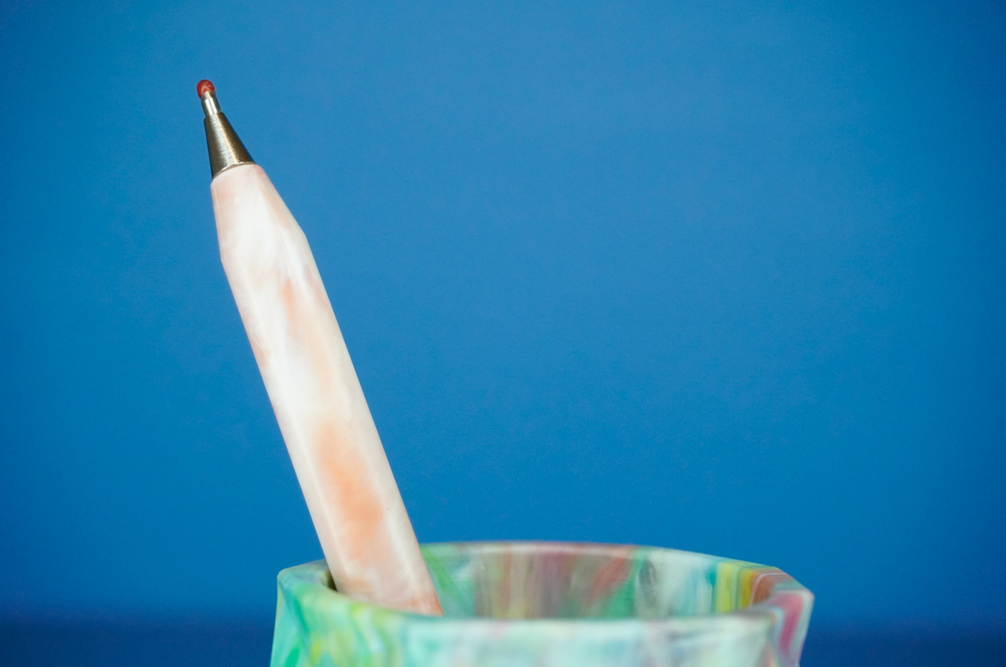 Recycled Refillable Pen - Apricot Swirl