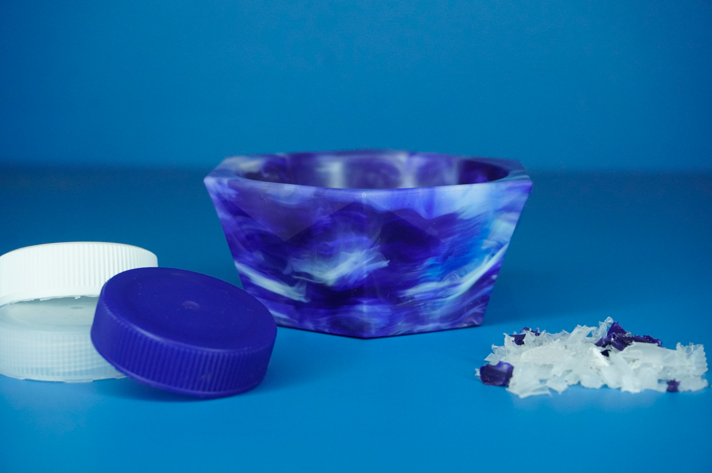 Recycled Decorative Bowl - Deep Blue