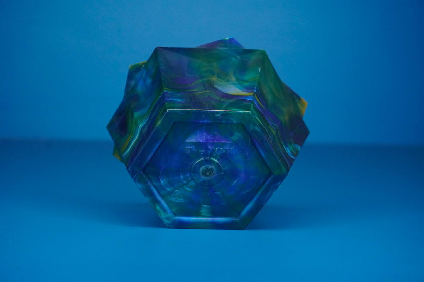 Frilled Decorative Recycled Bowl - Dark Sunset