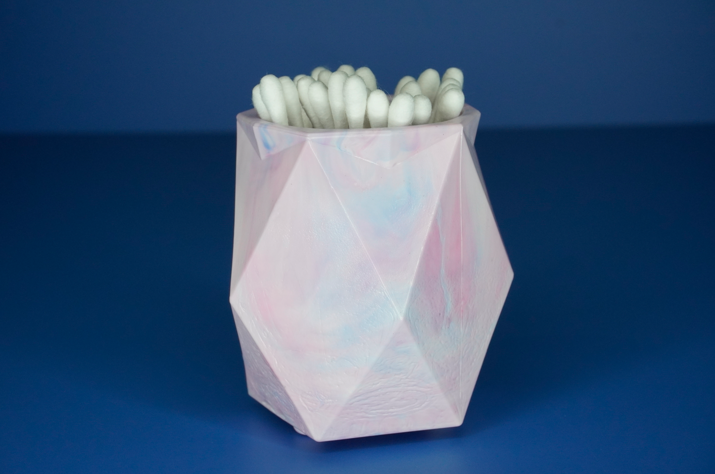 Recycled Plant Pot - White, Pink, Light Blue