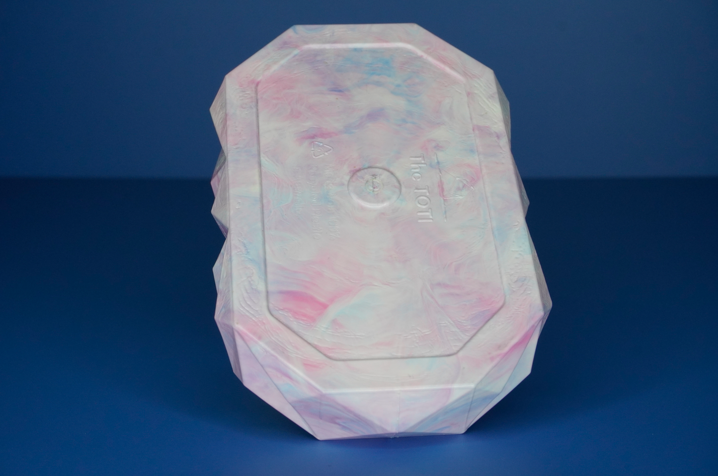 Recycled Tray - White, Pink, Light Blue