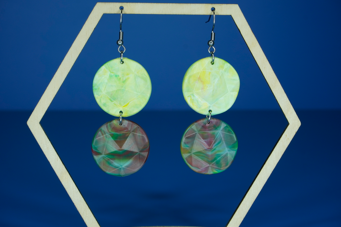 Recycled Double Circle Earrings - New Growth