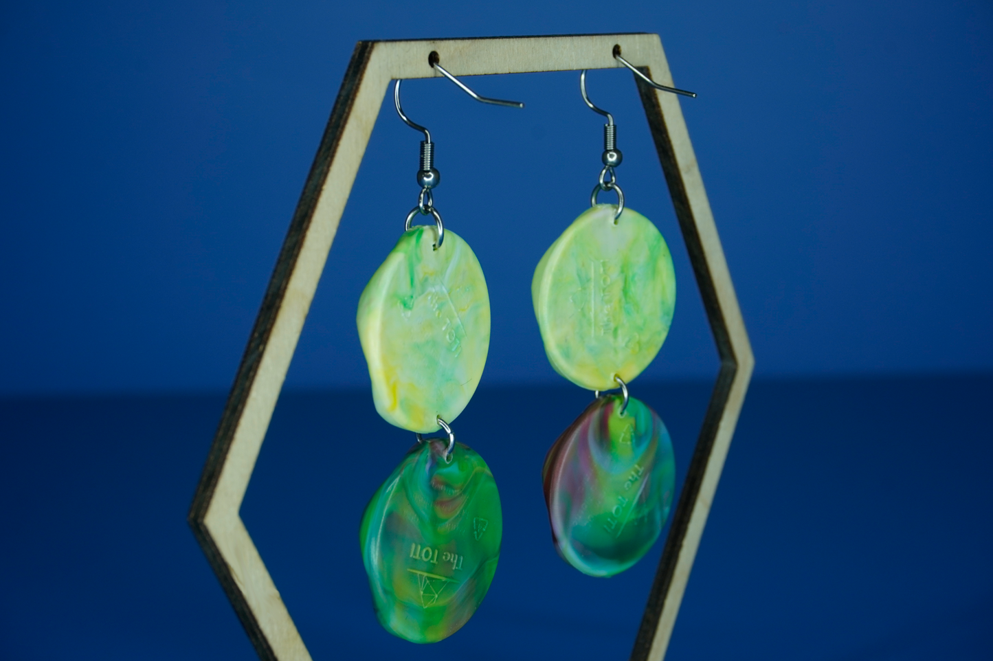 Recycled Double Circle Earrings - New Growth