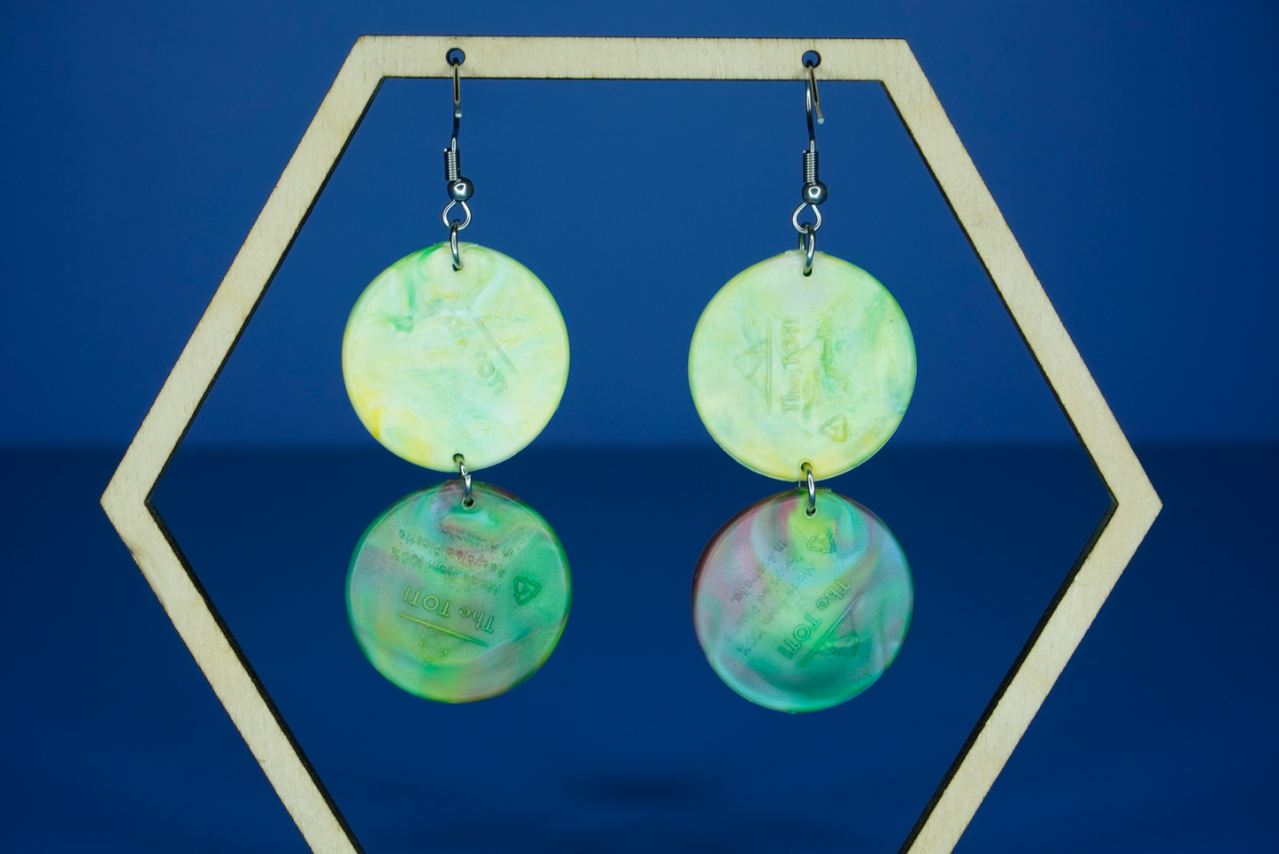 Recycled Double Circle Earrings - New Growth