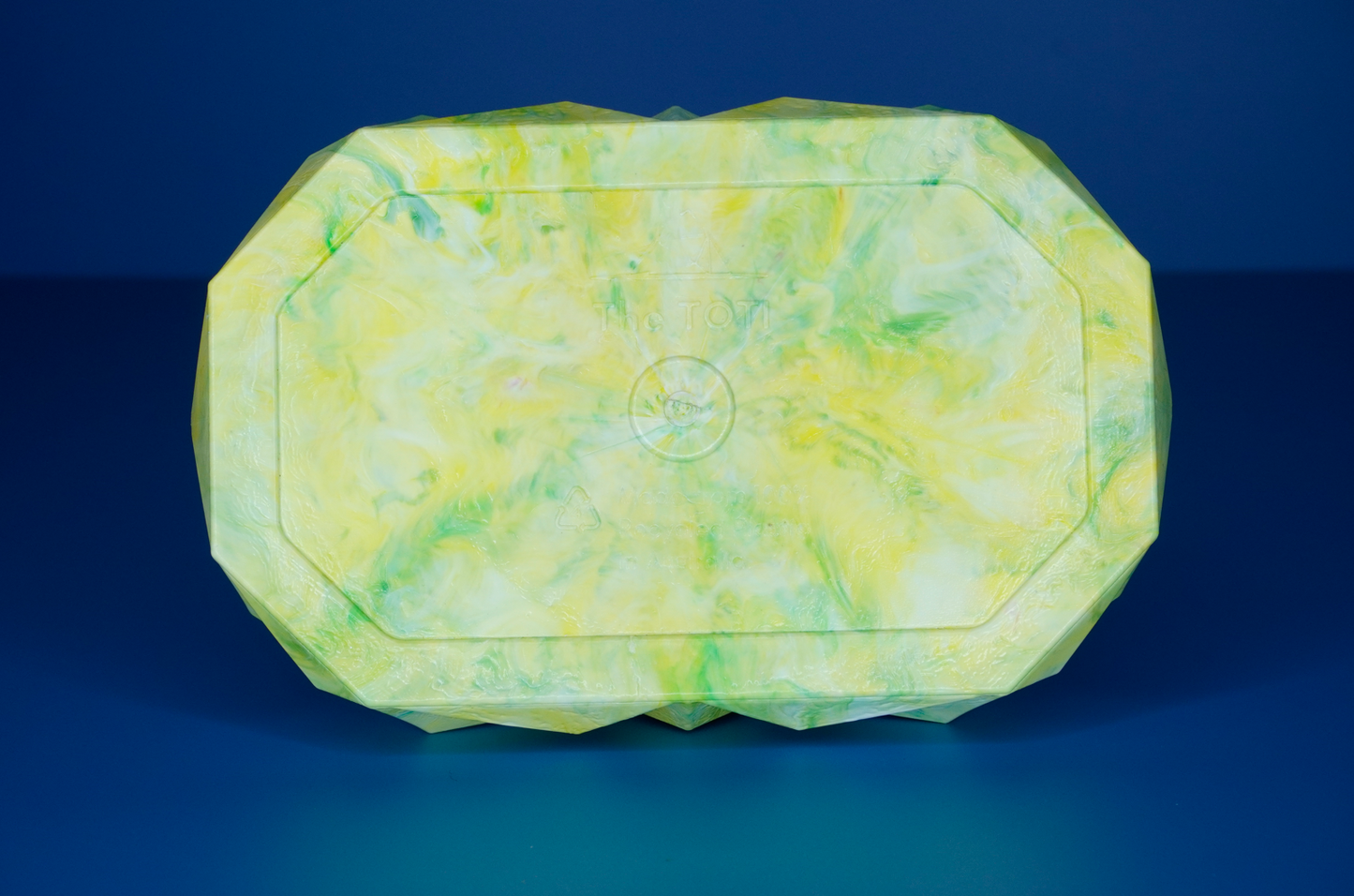 Recycled Tray - White, Green, Yellow