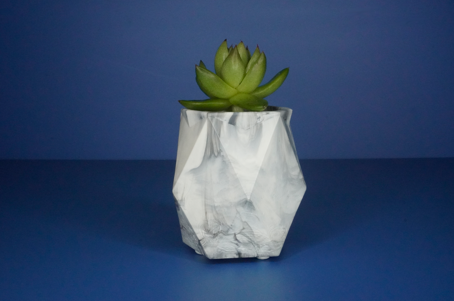 Recycled Plant Pot - Grey Marble