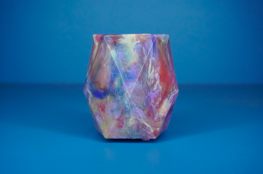 Recycled Pot - Iridescent Echo