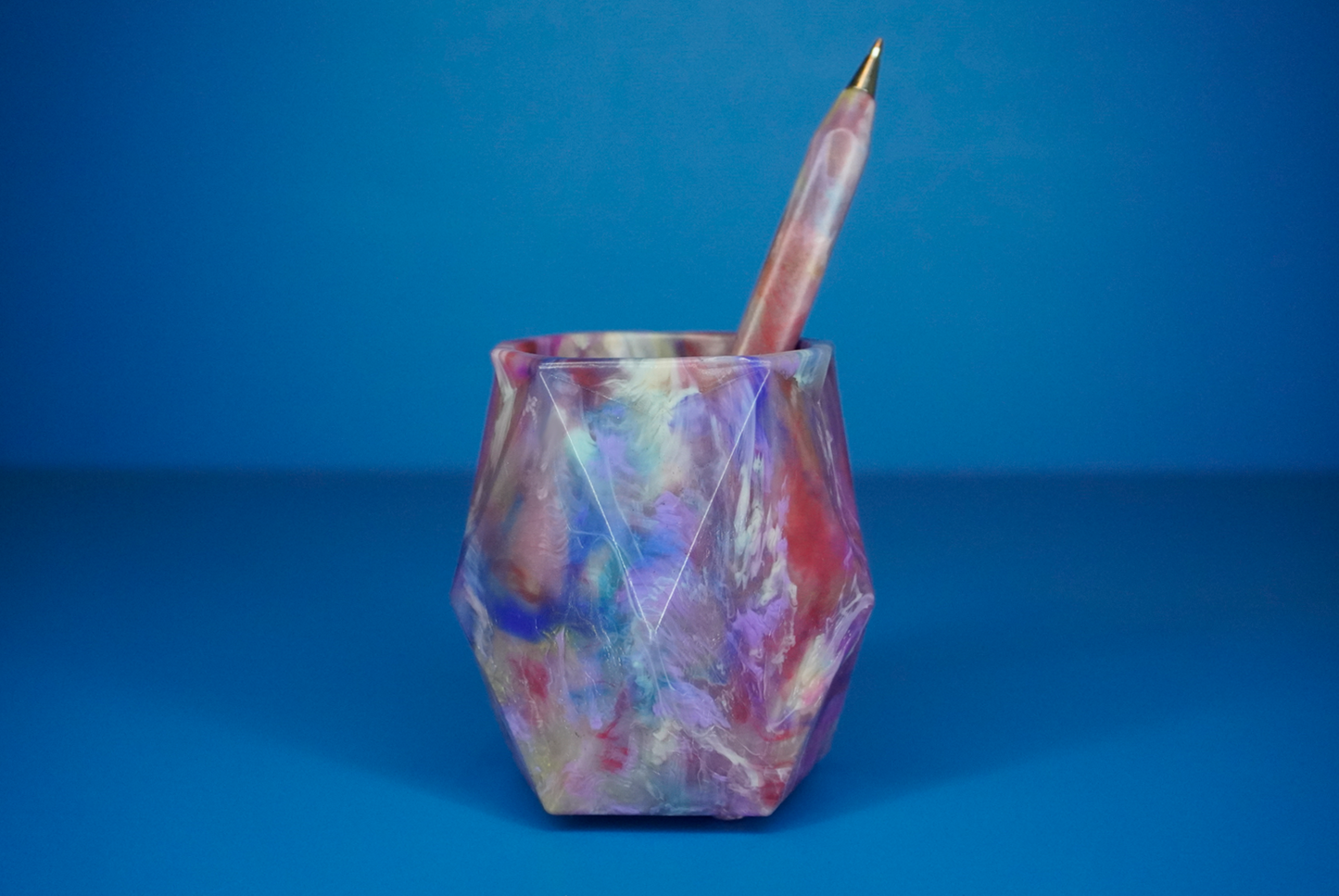 Recycled Pot - Iridescent Echo
