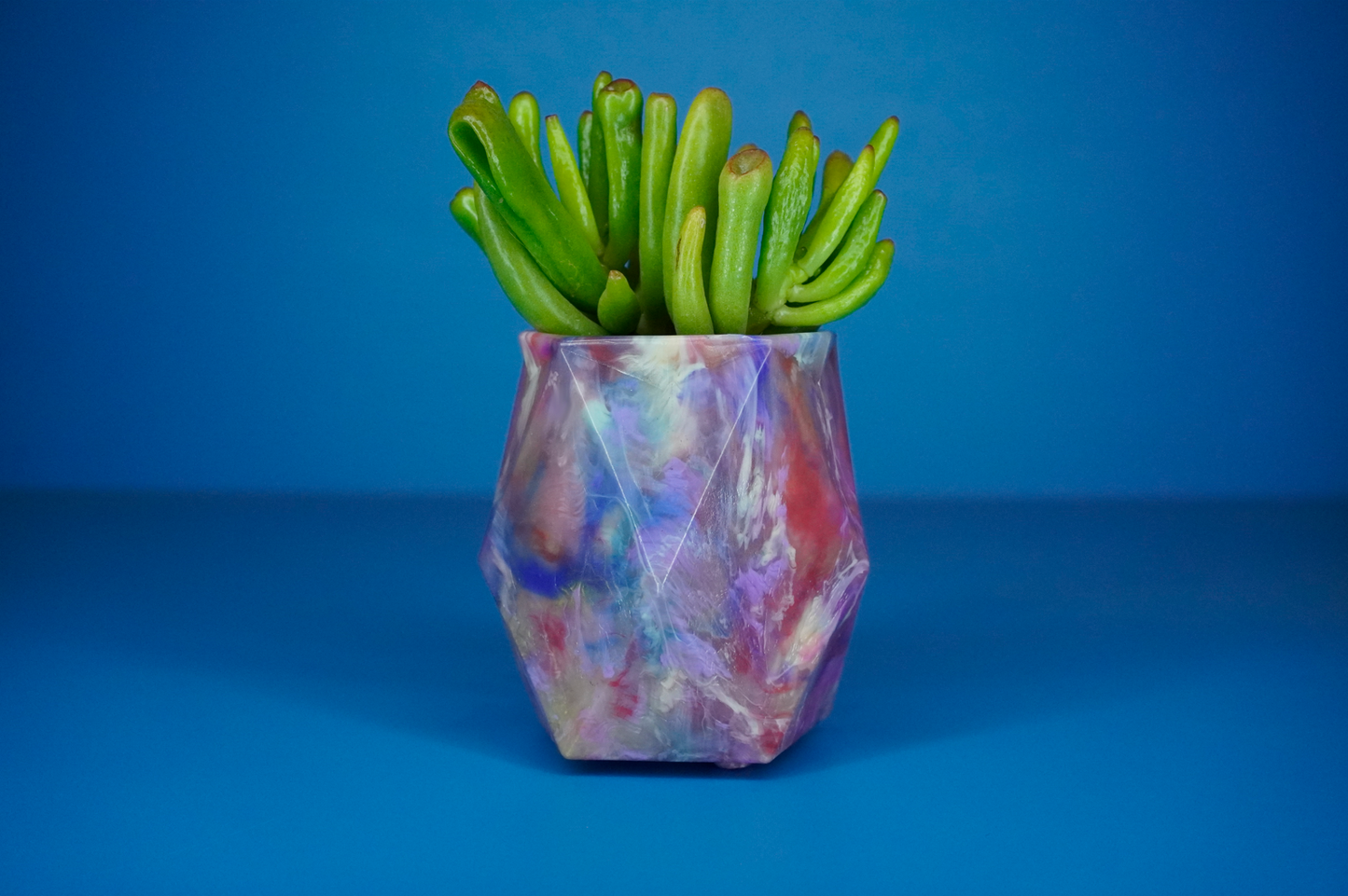 Recycled Pot - Iridescent Echo