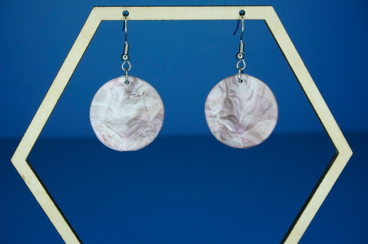 Recycled Circle Earrings - Neapolitan