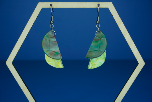 Recycled Half Circle Earrings - New Growth