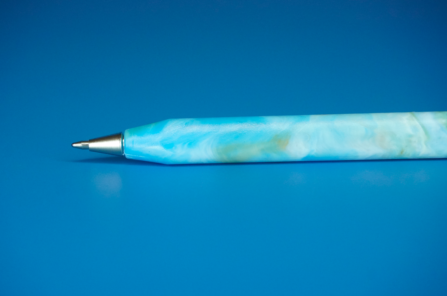 Recycled Refillable Pen - Orange Blue