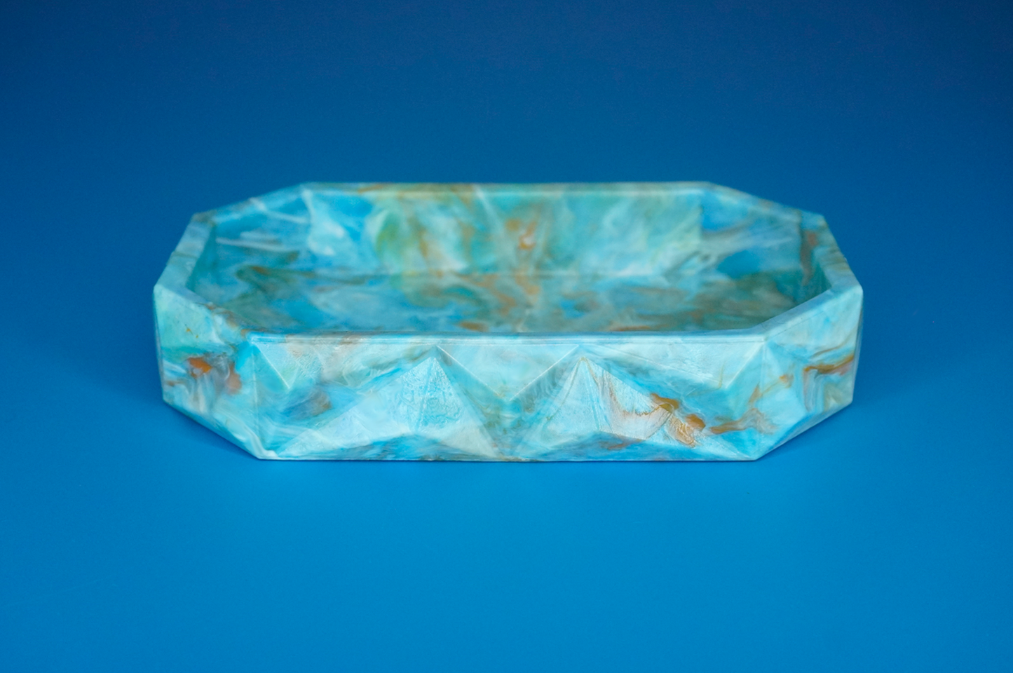 Recycled Tray - Orange Blue