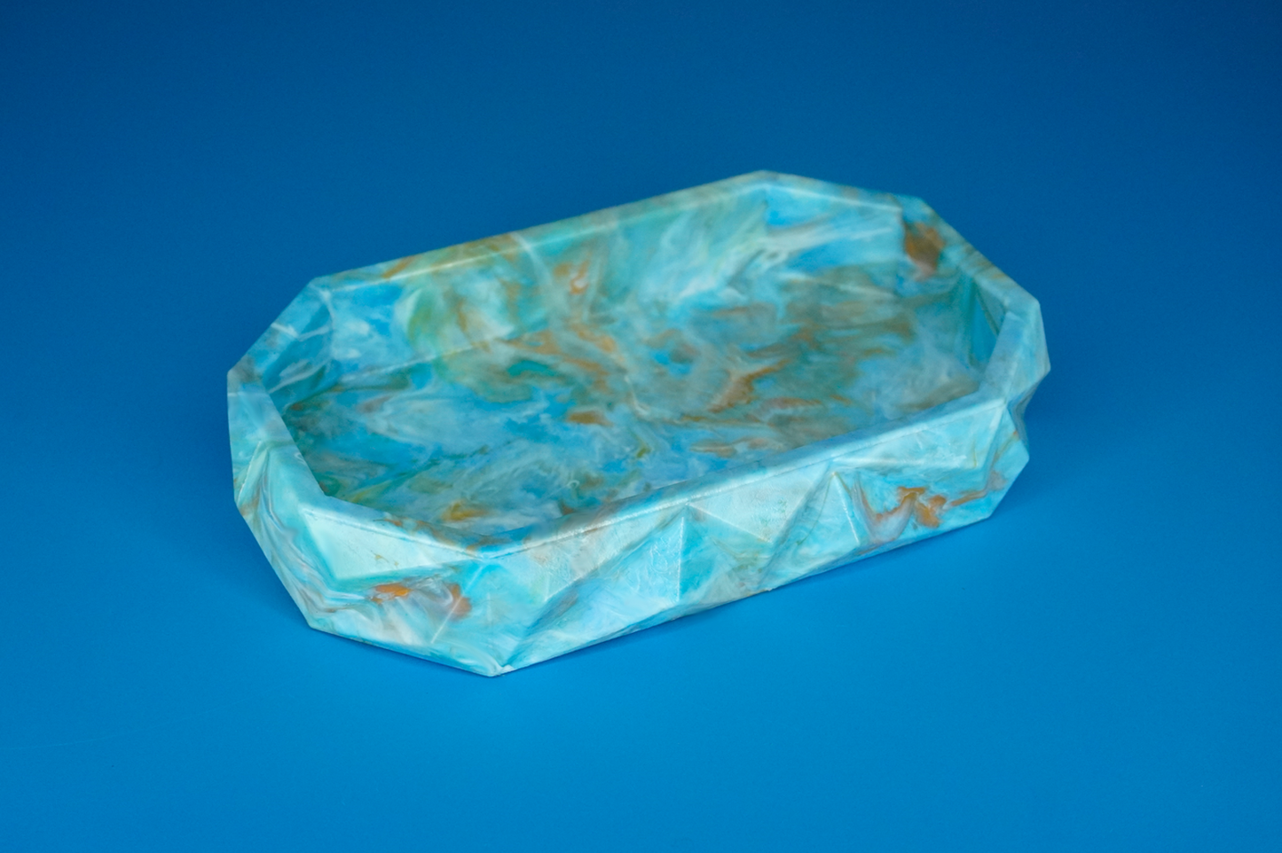 Recycled Tray - Orange Blue