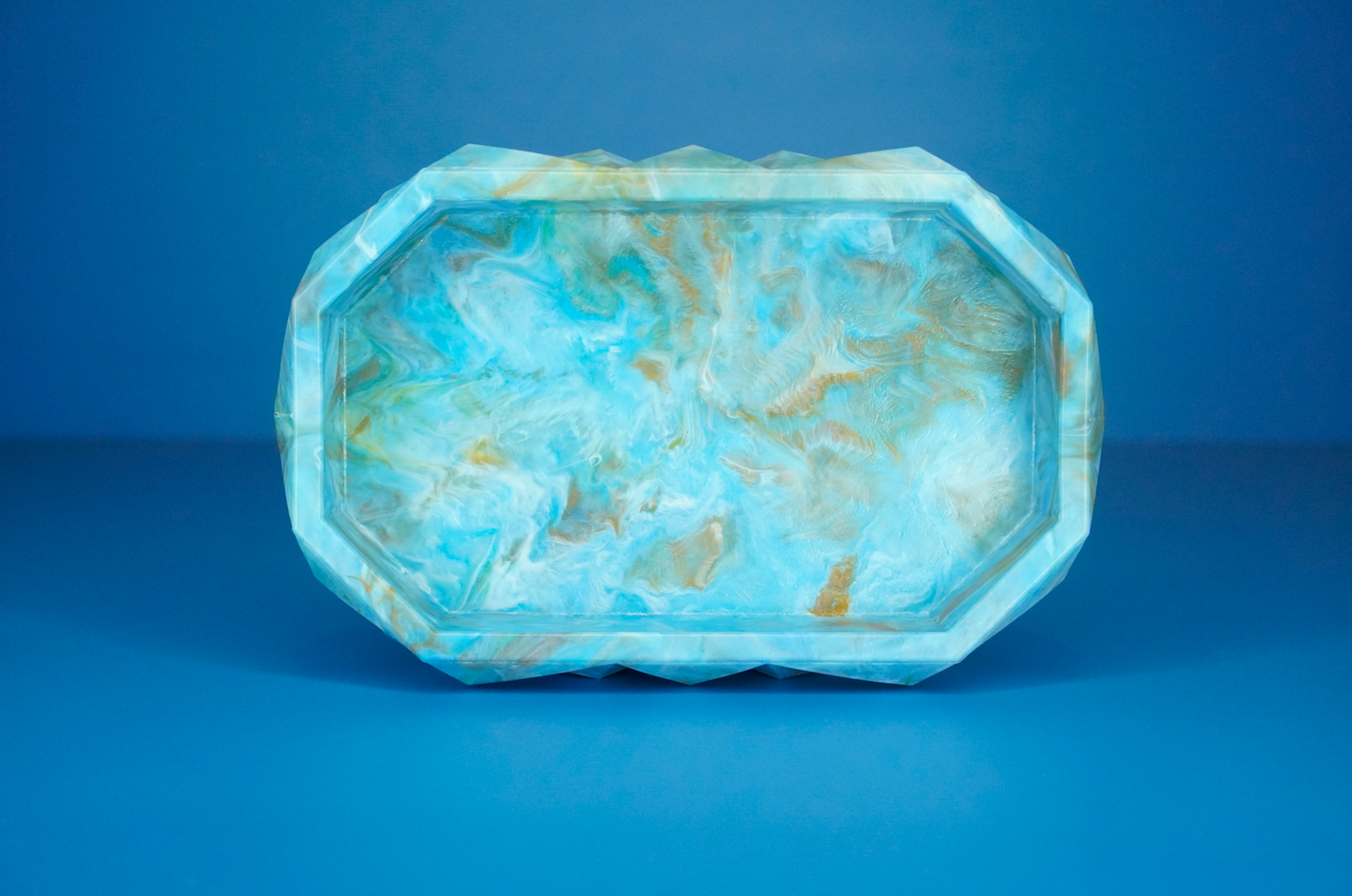 Recycled Tray - Orange Blue