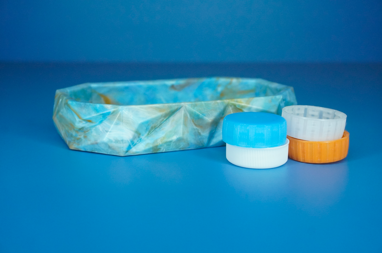 Recycled Tray - Orange Blue