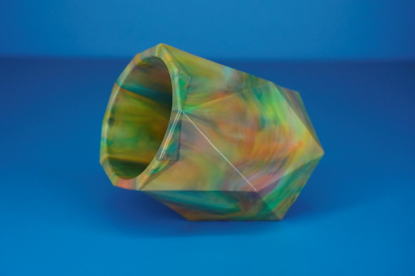 Recycled Pot - Dusty Rainbow