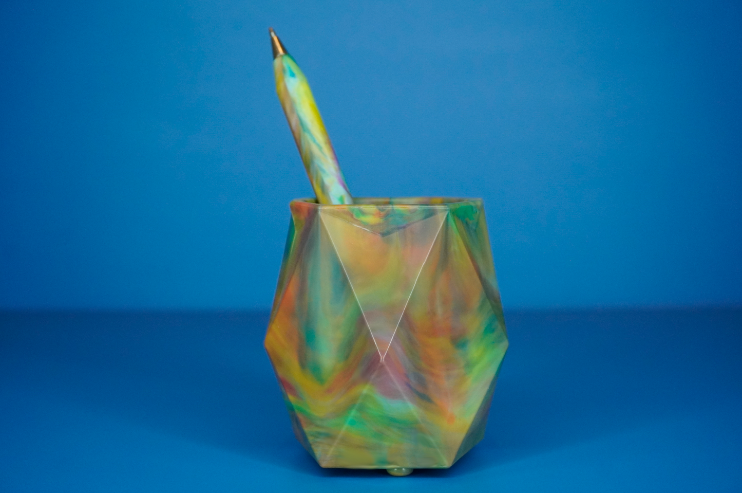 Recycled Pot - Dusty Rainbow