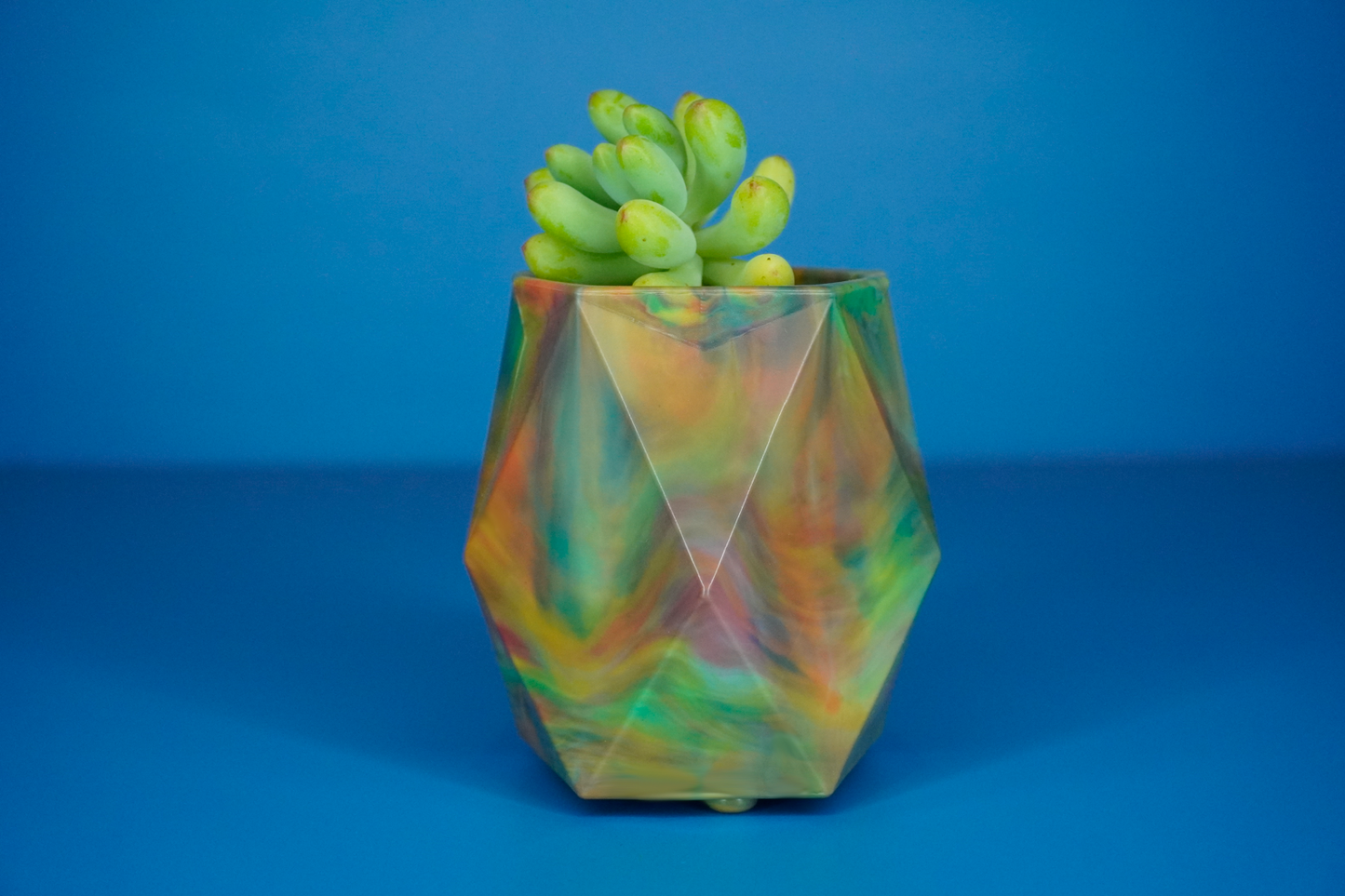 Recycled Pot - Dusty Rainbow